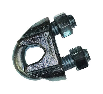 260-1/2 Galvanized Wire Rope Clip, 1/2 In Diameter, Iron/steel Construction