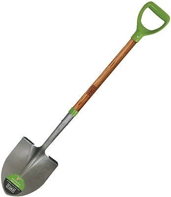 2535800 D-handle Digging Shovel, 8.75 In W Blade, 36.75 In L Hardwood Handle