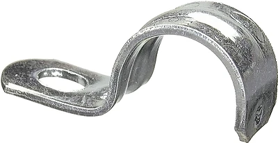 Halex 61112B Steel Rigid Conduit Strap, 1-1/4 In., 1-Hole, 50-Pack