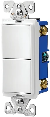 Eaton 7728W-SP Combination Switch, 15A, 120/277V, White