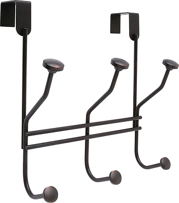 H55548orb 3-hook Over-the-door Hook, Oil-rubbed Bronze, 9-5/16 In. L