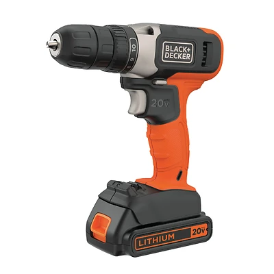 Black & Decker BDCDD120C 20V Max 3/8 In. Cordless Drill/Driver Kit, 1.5 Ah