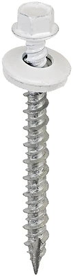 #9 X 2 In. Washered Bright White Metal To Wood Screws (250 Ct.)