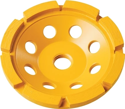 Dw4770 4 Inch Diamond Cup Grinding Wheel, 5/8-11 Arbor, Extended Performance