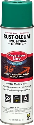 Rust-Oleum Industrial Choice 1834838 Inverted Marking Spray Paint, APWA Safety Green, 17 Oz