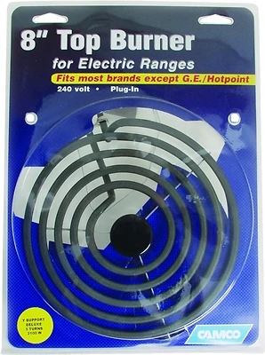 00253 8-inch Deluxe Electric Range Top Burner, 240 V, 2100 W, Plug-in