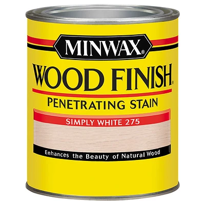 Minwax 700524444 Wood Finish Penetrating Oil Stain, Simply White, Qt.