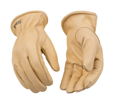 Full Grain Cowhide Gloves, Tan, Men's M