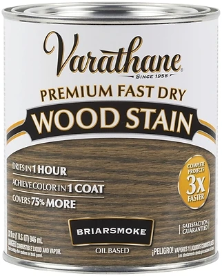 Varathane 313608 Fast Dry Interior Wood Stain, Oil-Based, Briar Smoke, 1-Qt.
