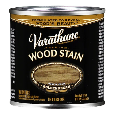 Golden Pecan Premium Oil-Based Interior Wood Stain, 1/2-Pt.