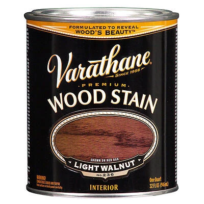 Light Walnut Premium Oil-Based Interior Wood Stain, Qt.