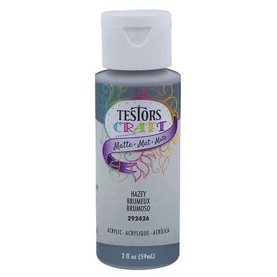 Testors 292426A Acrylic Craft Paint, Matte Hazy, 2 Oz