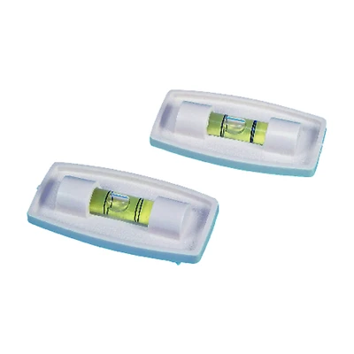 US Hardware RV-669C Stick-On Level, Black Plastic, 2-Pk.
