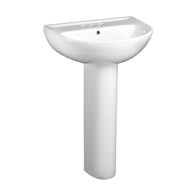 American Standard Evolution Pedestal Sink Top, White, 22 In.