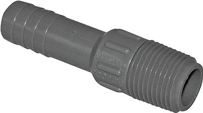 Boshart UPPA-05 Pipe Adapter, 1/2 in, MPT x Insert, Polyethylene, Gray, 200 psi Pressure