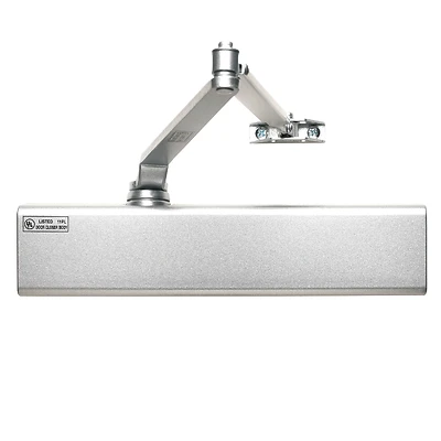Slim Line Commercial Grade 1 Door Closer, Adjustable 1-6, Aluminum Finish