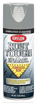 Krylon K09205008 Rust Tough Gray Spray Paint Primer, 12 Oz.