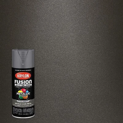 Fusion All-In-One Spray Paint + Primer, Metallic Dark Metal, 12-oz.