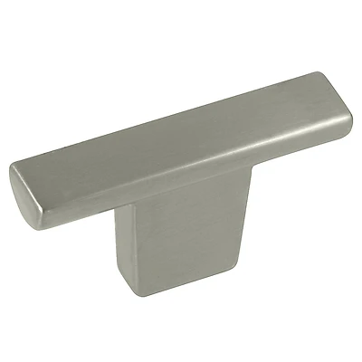 Cosmo T-shape Cabinet Knob 2 In. Satin Nickel, Model 72928, 1 Pc