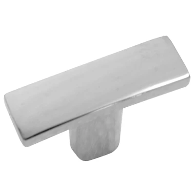 Contempo T-shaped Polished Chrome 2 Inch Cabinet Knob - Model 55926
