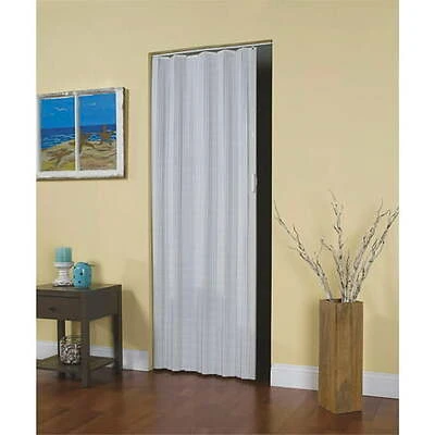 24 In. To 36 In. W. X 80 In. H. White Accordion Folding Door