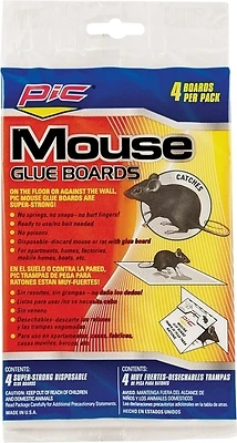 Gmt-4f Glue Mouse/rat Trap, 4 Pack, No Poisons, Sanitary Disposal