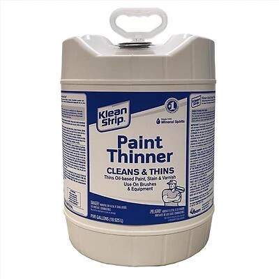 Klean Strip CKPT94402 Paint Thinner, Mineral Spirits, 5 Gallon Metal Can