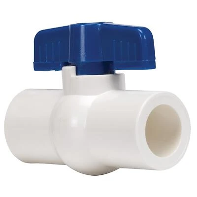 Homewerks VBVP40E8B PVC Quarter Turn Ball Valve, 2 In. Socket, Schedule 40