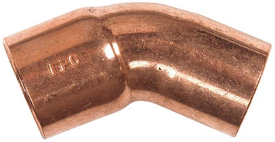 Mueller Industries W 63344 1 in. Copper 45 Degree Street Elbow