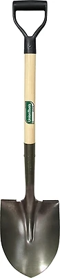 43106 Round Point Digging Shovel, 8.5 In Blade, 28 In Hardwood Handle