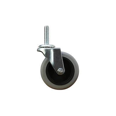 3266 3 In. Swivel Caster With Brake, Tpr Wheel, 110 Lb Load Capacity, 1 Pk
