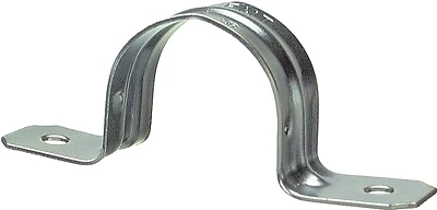 61610b 1 In. Click-on Emt 2-hole Conduit Strap (50-pack) Steel Fittings