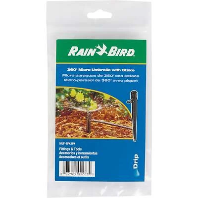 Rain Bird MUF-SPK4S Full Circle Micro Bubbler, Adjustable, 4-Pack