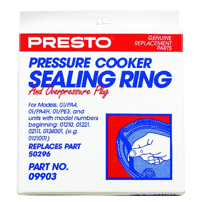 Presto Pressure Cooker Sealing Ring With Automatic Air Vent, Model 09903