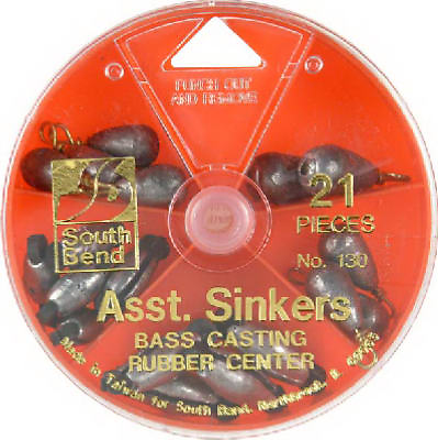 South Bend 54-piece Egg & Split Shot Sinker Kit Assortment 190-fp