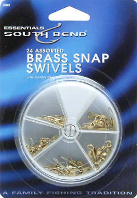 South-Bend 1002 Snap Swivel Assortment, Brass, 24