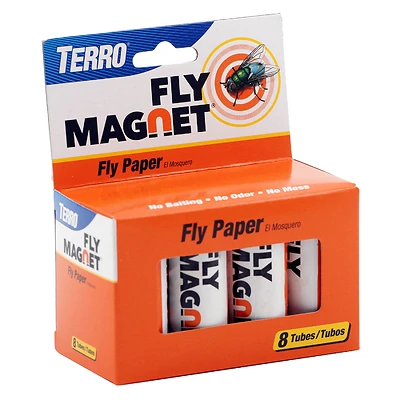 Terro T518 Fly Magnet Fly Paper Trap, 8-Pack