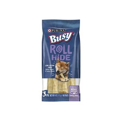 Dog Treats, Busy Beef Rollhide, 4 oz.