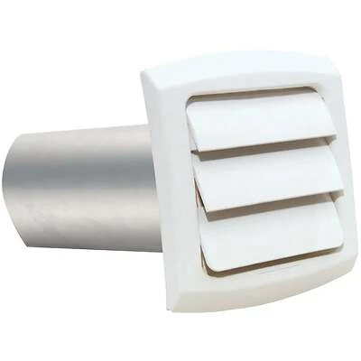 Dundas Jafine BLH4WZW6 ProVent Louvered Dryer Vent Hood, 4 In., White