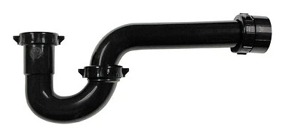 1-1/2 X 1-1/2 Or 1-1/4 In. Black Plastic P-trap Model Pp940b