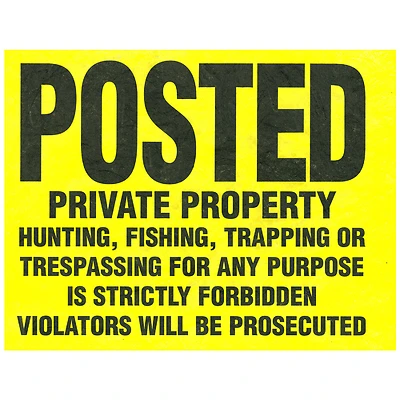 Hillman 11-in x 11-in No Trespassing Sign