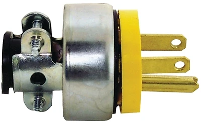 Eaton WD2867 Armored Electrical Plug, 15A 125V, NEMA 5-15, Yellow