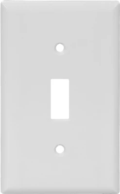 Eaton Wiring 5134W Nylon Switch Wall Plate, White, 1-Gang