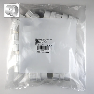 Charlotte Pipe 1/2 in. Slip x 1/2 in. Dia. FPT Pipe Adapter