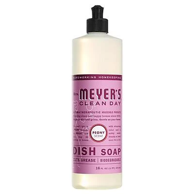 Mrs. Meyer's 70060 Liquid Dish Soap, Peony Floral, 16 oz.