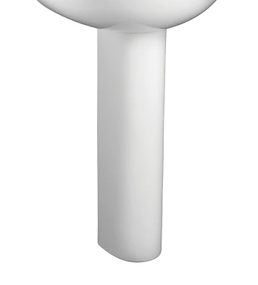 Evolution Pedestal Leg for Lavatory Sink Top, White,27-5/8 In.