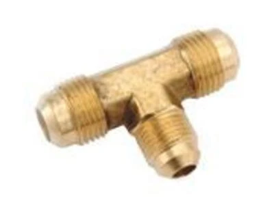3/8 In. X 1/2 In. Brass Forged Flare Reducing Tee, 5 Pk