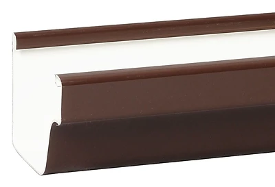 Amerimax M1573 K-Style Vinyl Gutter, Brown, 5 In. x 10 Ft.
