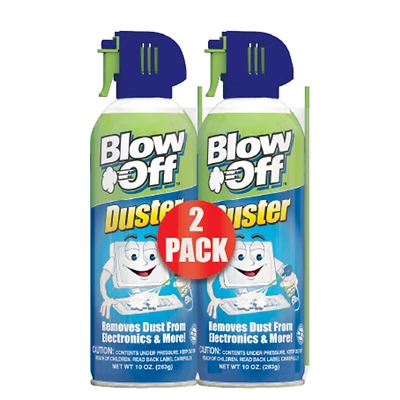 Blow Off 2-152-2232 Air Duster, 10 oz., Non-Flammable, 2-Pack