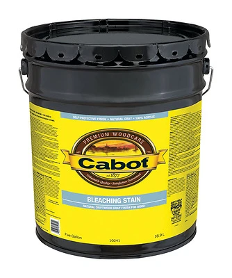 Bleaching Stain, Acrylic, Natural Driftwood Gray, 5-Gallons
